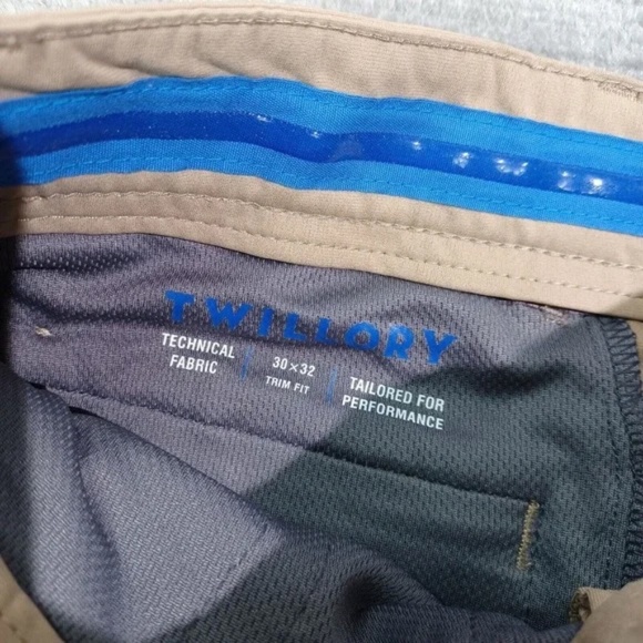 Twillory Performance Pants Mens 30x32 Khaki Trim Fit - Picture 3 of 10